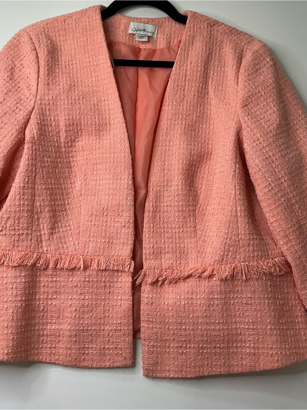 Jaclyn Smith Women Jacket Blazer Orange size XL Workwear Preowned